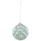 Iridescent Glass Christmas Ball Ornament - Blue - 4.5"